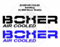Preview: The BOXER AIR COOLED sticker for the BMW air-cooled models