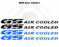 Preview: Der GS AIR COOLED Aufkleber für die Luftgekühlte BMW