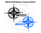 Preview: Wind rose/compass decor sticker for the BMW R1250GS