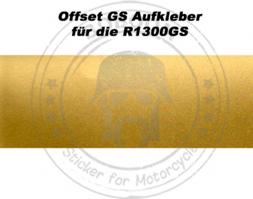 Die GS Offset Aufkleber für BMW R1300GS