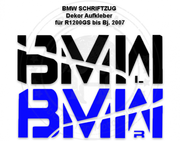 Der große BMW Dekor Aufkleber