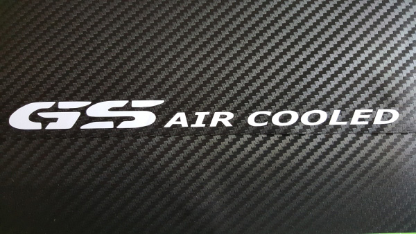 Der GS AIR COOLED Aufkleber für die Luftgekühlte BMW