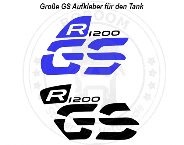 Der große R1200 GS Aufkleber für den Tank