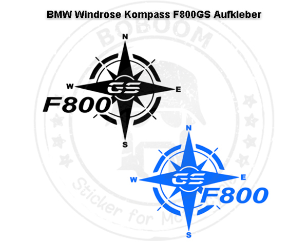 Decor wind rose/compass sticker for the F800GS