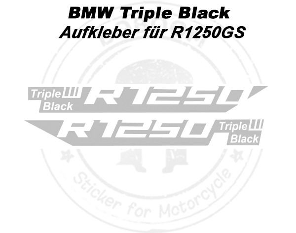 BMW R1250 Triple Black Schnabel Aufkleber