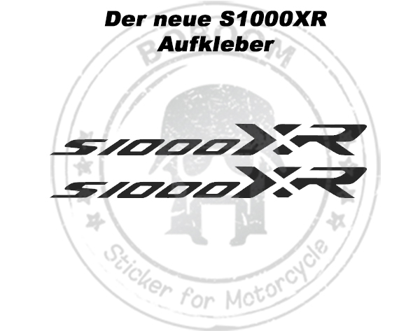 The S1000XR lettering sticker