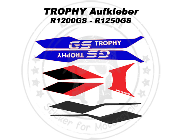 Trophy Aufkleber für R1200GS, R1250GS - Adventure / ADV