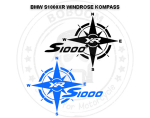 Dekor Windrose/Kompass Aufkleber für die BMW S1000XR