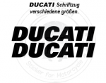 DUCATI Schriftzug Aufkleber